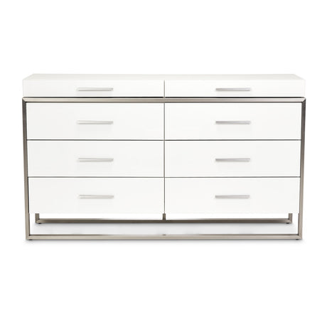 Marquee Cloud White Dresser from Michael Amini - Luna Furniture