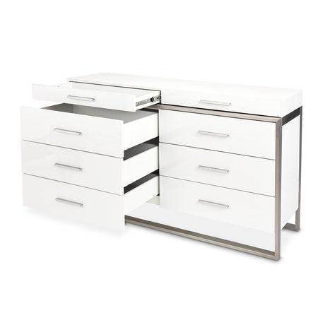 Marquee Cloud White Dresser from Michael Amini - Luna Furniture