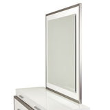 Marquee Cloud White Dresser With Mirror from Michael Amini - Luna Furniture