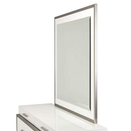 Marquee Cloud White Dresser With Mirror from Michael Amini - Luna Furniture