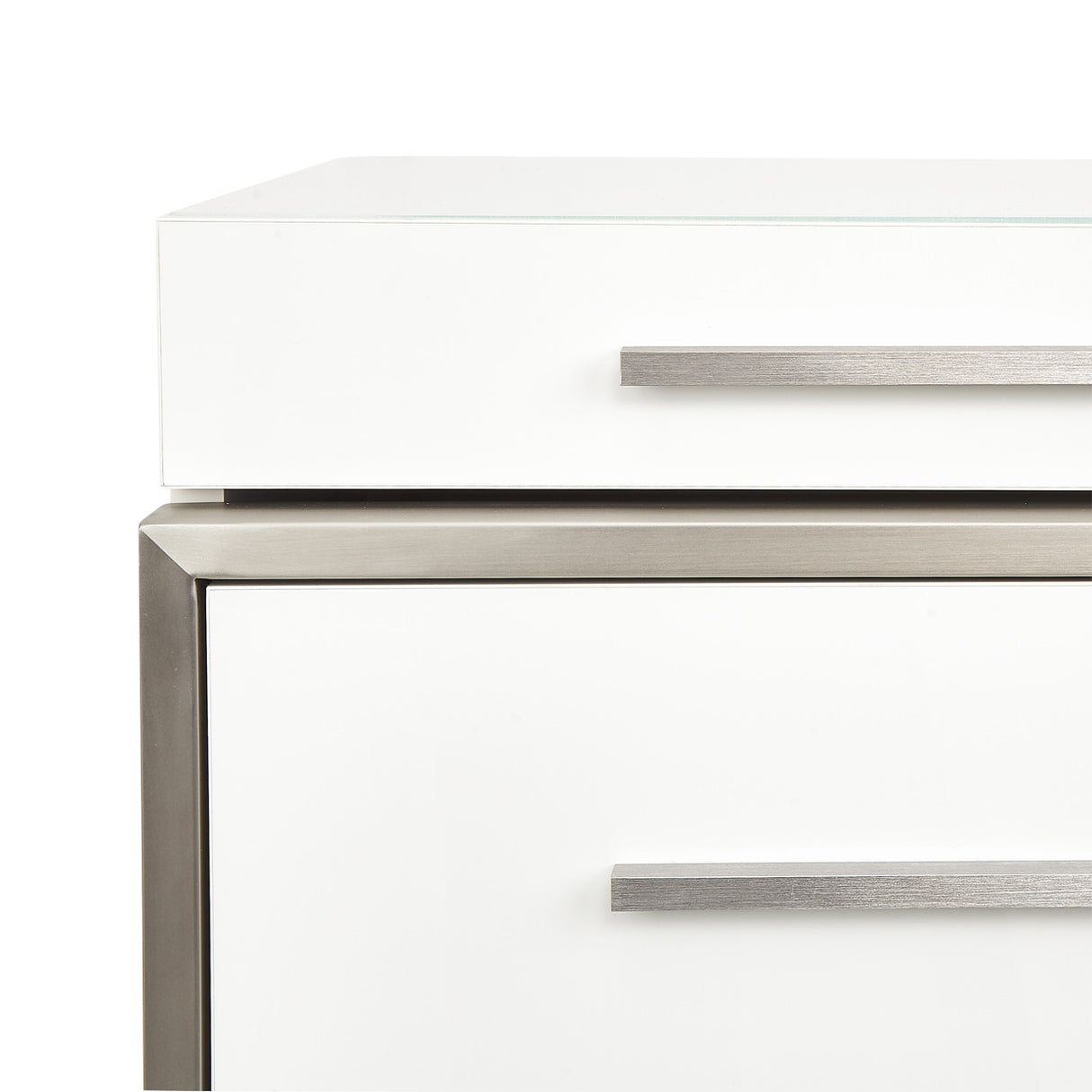 Marquee Cloud White 7-drawer Vertical Chest from Michael Amini - Luna Furniture