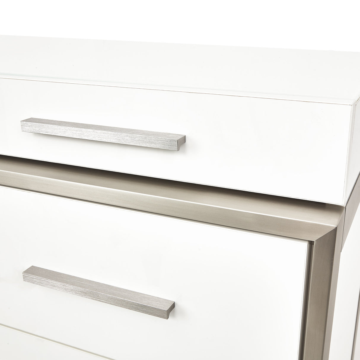 Marquee Cloud White 7-drawer Vertical Chest from Michael Amini - Luna Furniture