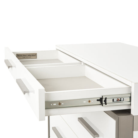 Marquee Cloud White 7-drawer Vertical Chest from Michael Amini - Luna Furniture