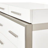Marquee Cloud White 7-drawer Vertical Chest from Michael Amini - Luna Furniture
