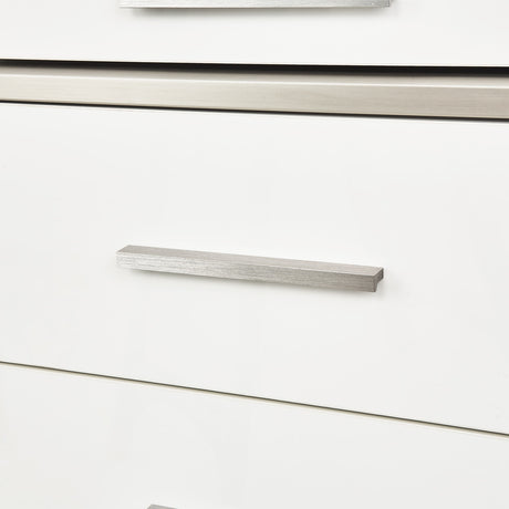 Marquee Cloud White 7-drawer Vertical Chest from Michael Amini - Luna Furniture