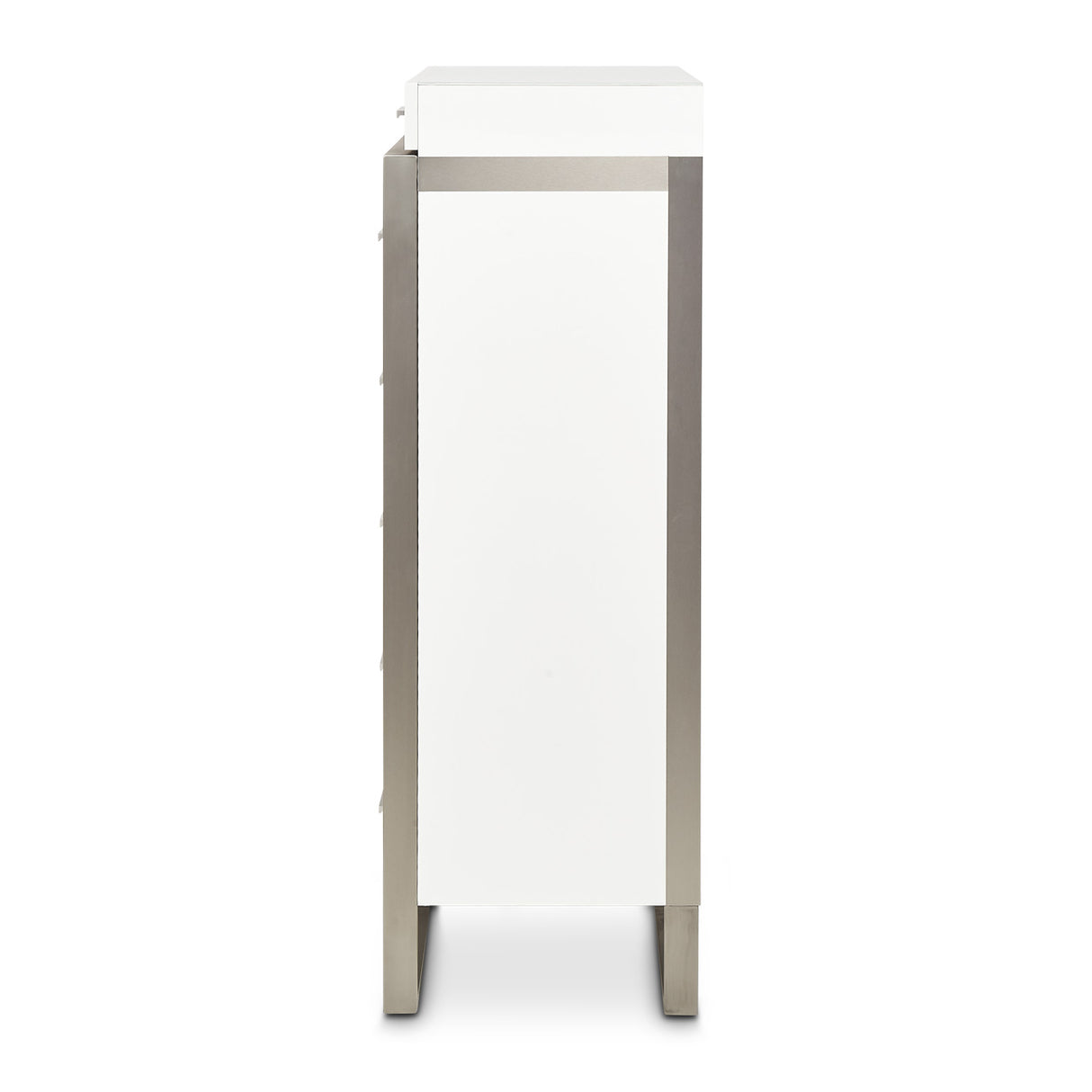 Marquee Cloud White 7-drawer Vertical Chest from Michael Amini - Luna Furniture