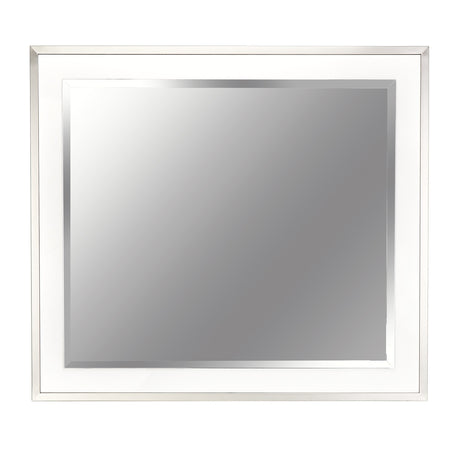 Marquee Cloud White Wall Mirror from Michael Amini - Luna Furniture