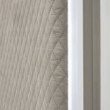 Marquee Cloud White Eastern King Panel Bed With Led Lighting from Michael Amini - Luna Furniture