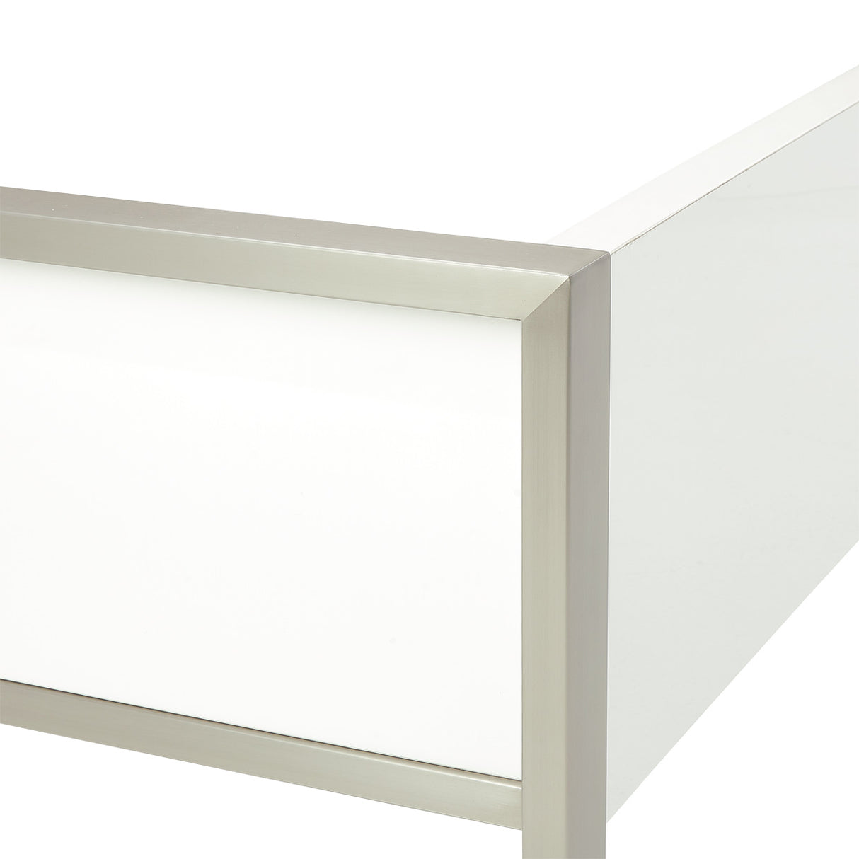 Marquee Cloud White Queen Panel Bed With Led Lighting from Michael Amini - Luna Furniture