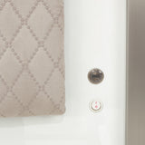 Marquee Cloud White Eastern King Panel Bed With Led Lighting from Michael Amini - Luna Furniture