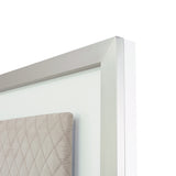 Marquee Cloud White Eastern King Panel Bed With Led Lighting from Michael Amini - Luna Furniture