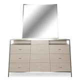 Silverlake Village Washed Oak Dresser With Mirror from Michael Amini - Luna Furniture