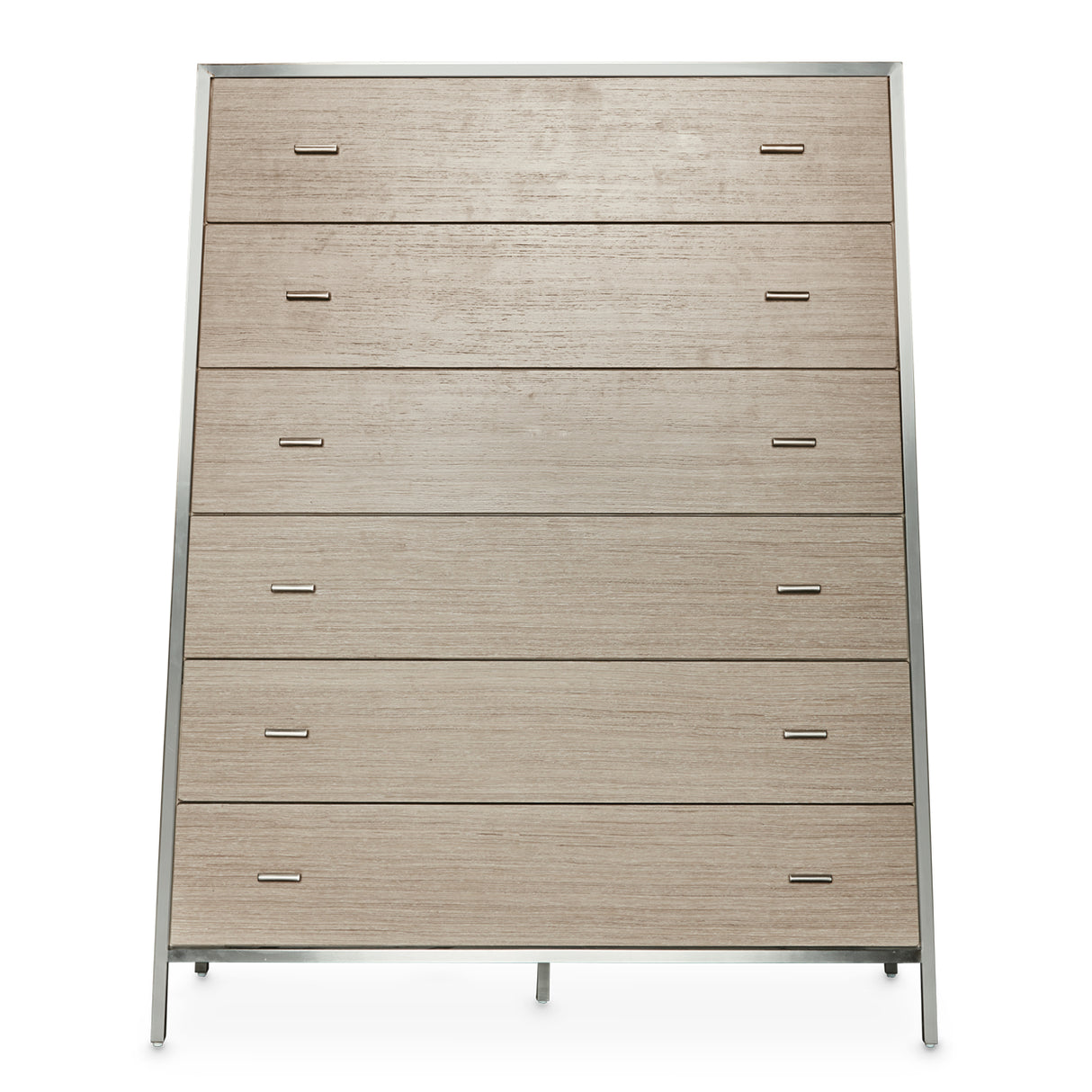 Silverlake Village Washed Oak 6-drawer Vertical Chest from Michael Amini - Luna Furniture