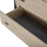 Silverlake Village Washed Oak 6-drawer Vertical Chest from Michael Amini - Luna Furniture