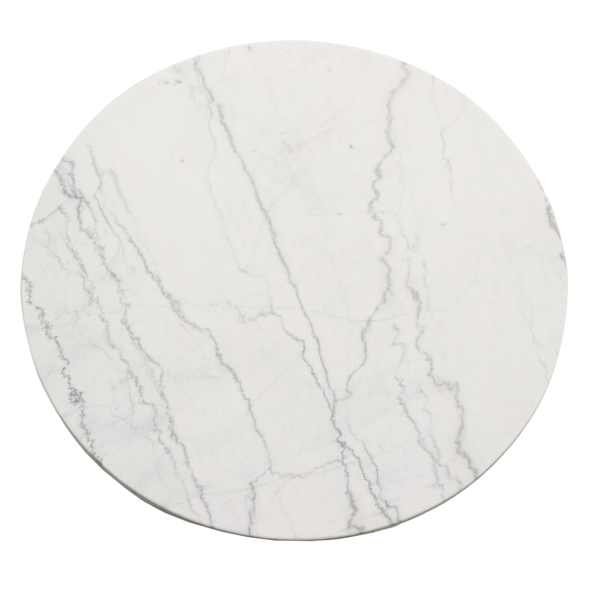 Xena 52-inch Round Dining Table, White Marble Top from Steve Silver - Luna Furniture