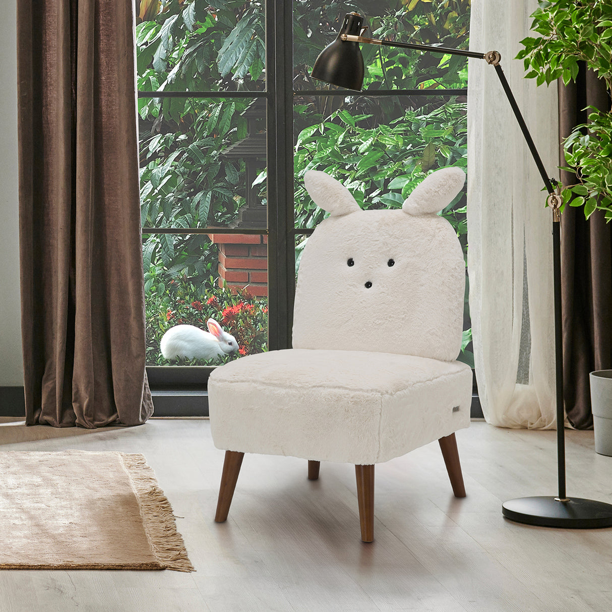 A La Carte Capri Bunny Slipper Chair from Michael Amini - Luna Furniture