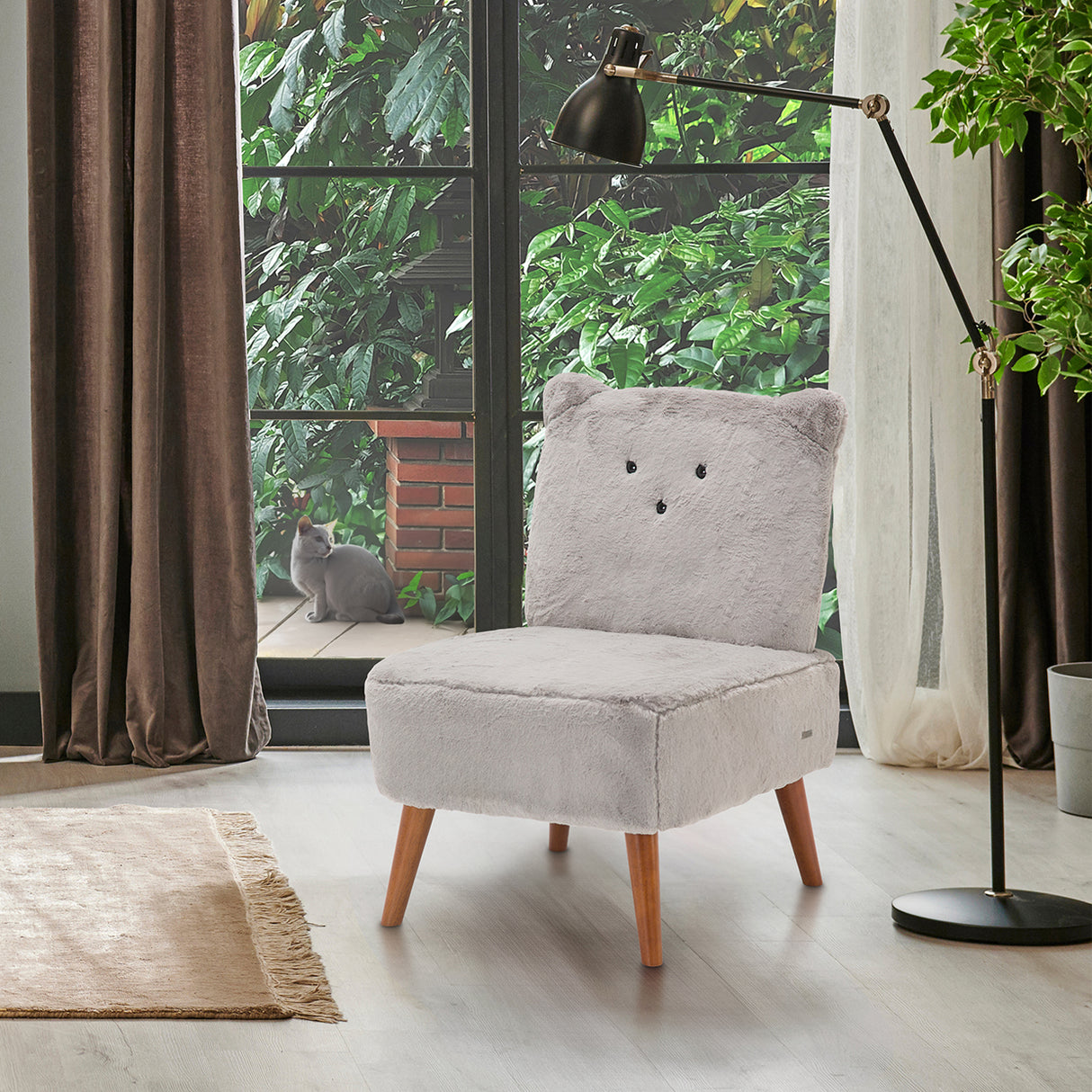 A La Carte Capri Kitten - Armless Chair from Michael Amini - Luna Furniture