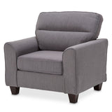 A La Carte Light Espresso Millenial Chair Graphite from Michael Amini - Luna Furniture