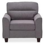 A La Carte Light Espresso Millenial Chair Graphite from Michael Amini - Luna Furniture
