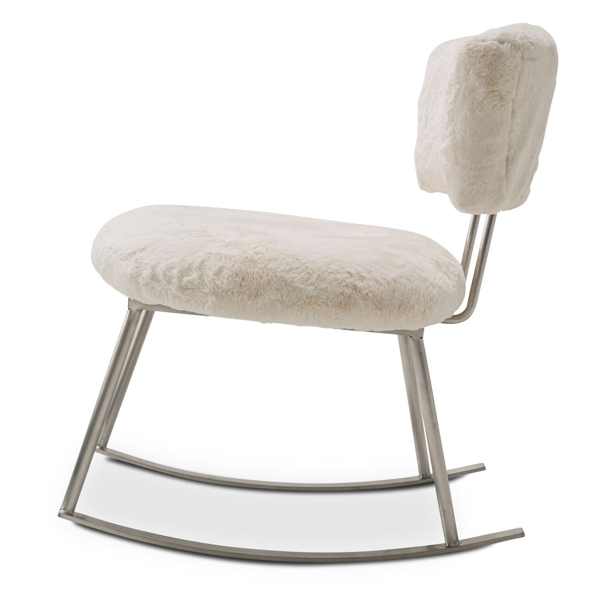 A La Carte Brushed Silver Pebble Beach Rocker Chair Powder from Michael Amini - Luna Furniture