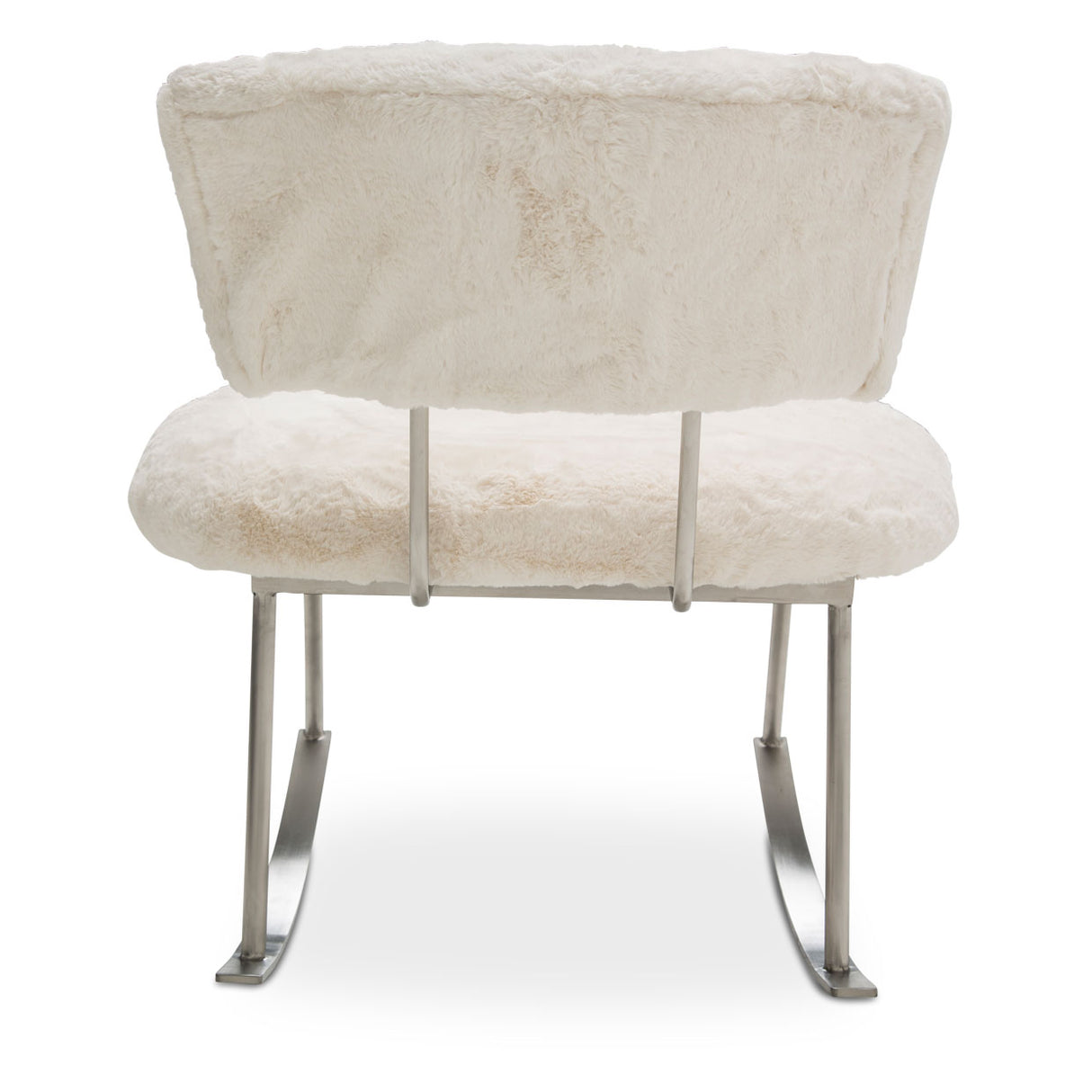 A La Carte Brushed Silver Pebble Beach Rocker Chair Powder from Michael Amini - Luna Furniture