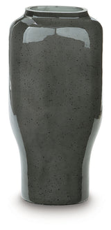 Kierlain Gray/Black Vase from Ashley Furniture - Luna Furniture