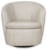 Kierreys Bone Swivel Accent Chair from Ashley - Luna Furniture