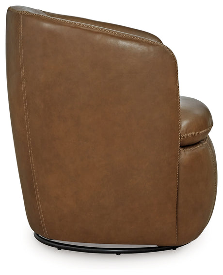 Kierreys Caramel Swivel Chair from Ashley - Luna Furniture