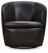 Kierreys Midnight Swivel Chair from Ashley - Luna Furniture