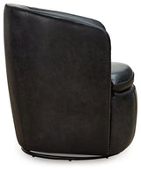Kierreys Midnight Swivel Chair from Ashley - Luna Furniture