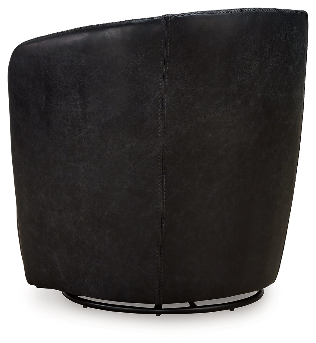 Kierreys Midnight Swivel Chair from Ashley - Luna Furniture