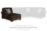 Kimlee Chocolate Left-Arm Facing Corner Chaise from Ashley - Luna Furniture