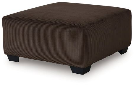 Kimlee Chocolate Oversized Accent Ottoman from Ashley - Luna Furniture