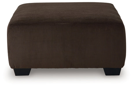 Kimlee Chocolate Oversized Accent Ottoman from Ashley - Luna Furniture
