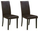 Kimonte 2-Piece Dining Room Chair in Dark Brown from Ashley - Luna Furniture