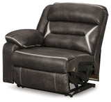 Kincord Midnight 2-Piece Power Reclining Sectional Loveseat from Ashley Furniture - Luna Furniture