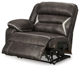 Kincord Midnight 2-Piece Power Reclining Sectional Loveseat from Ashley Furniture - Luna Furniture