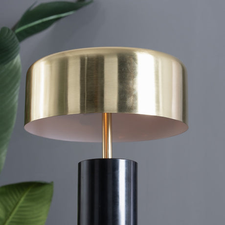 Kinetic Table Lamp - Gold outer and White inner from Ashcroft Furniture - Luna Furniture