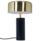 Kinetic Table Lamp - Gold outer and White inner from Ashcroft Furniture - Luna Furniture