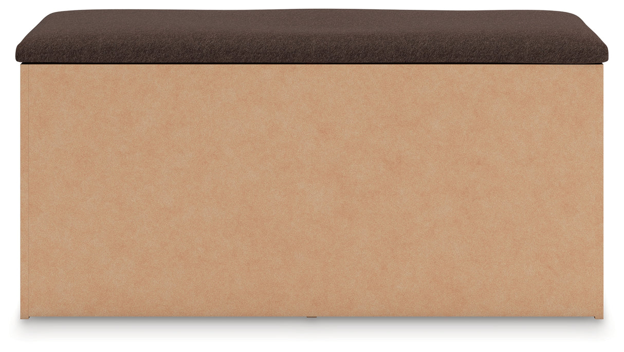 Kinlanni Tan/Brown Bedroom Storage Bench from Ashley - Luna Furniture