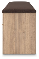 Kinlanni Tan/Brown Bedroom Storage Bench from Ashley - Luna Furniture