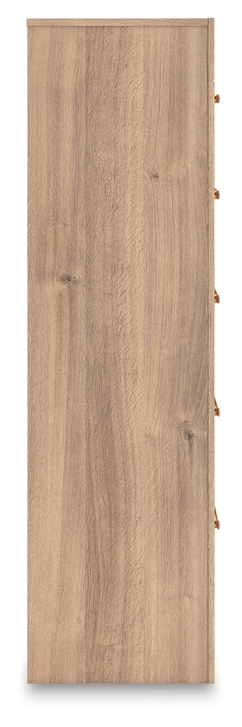 Kinlanni Tan Chest of Drawers from Ashley - Luna Furniture