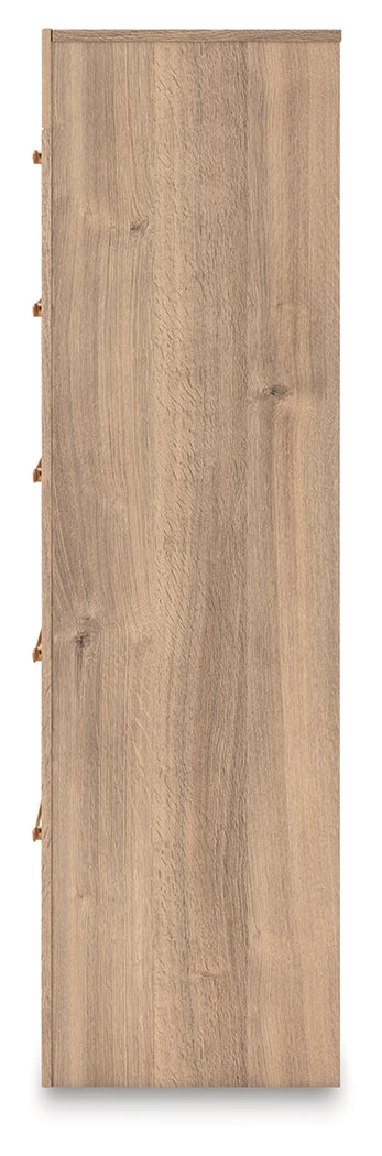 Kinlanni Tan Chest of Drawers from Ashley - Luna Furniture
