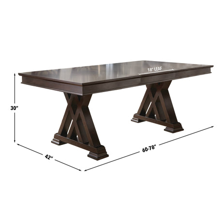 Adrian Espresso Dining Table from Steve Silver - Luna Furniture