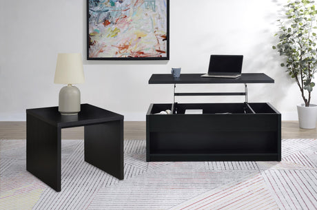 Knapp Black 2-piece Lift Top Coffee Table Set from Coaster - Luna Furniture