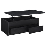 Knapp 2-piece Lift Top Coffee Table Set Black from Coaster - Luna Furniture