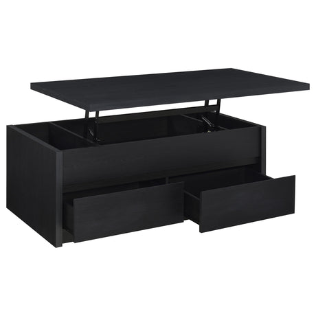 Knapp Black 2-piece Lift Top Coffee Table Set from Coaster - Luna Furniture
