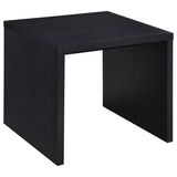 Knapp Black Square Side End Table from Coaster - Luna Furniture