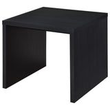 Knapp Black Square Side End Table from Coaster - Luna Furniture