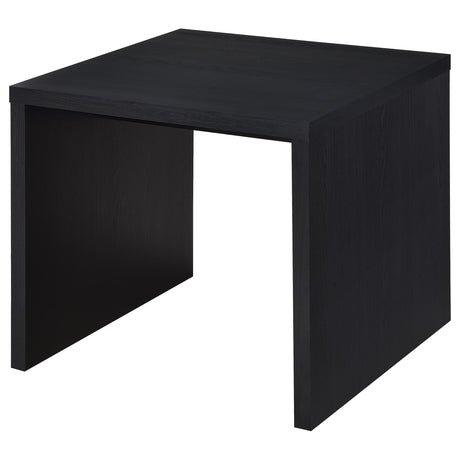 Knapp Black Square Side End Table from Coaster - Luna Furniture